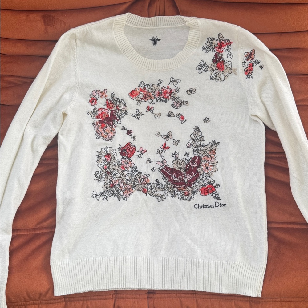 Dior embroidered sweater